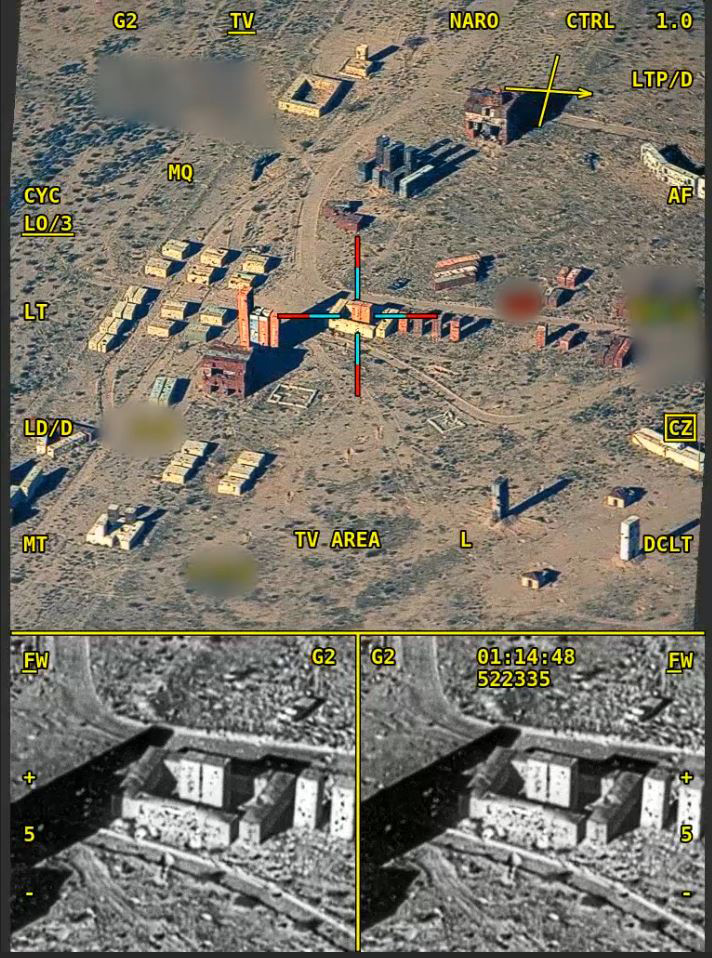 LITENING can display up to three simultaneous views LITENING’s view of colorful shipping containers on testing range