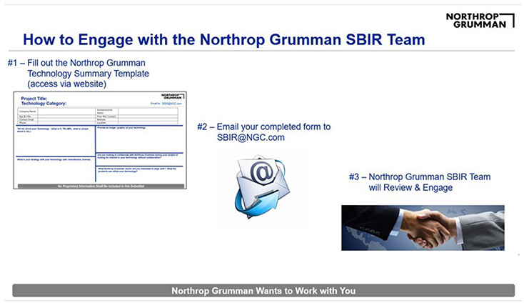 How to engage with the Northrop Grumman SBIR Team