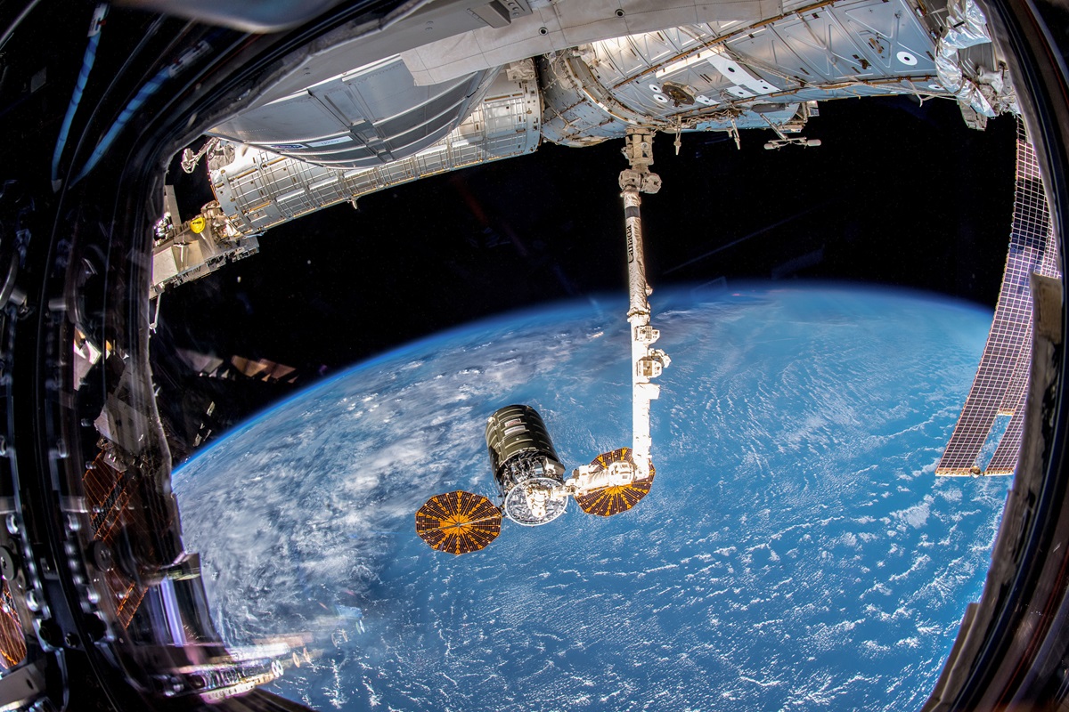 Northrop Grumman Cygnus spacecraft at International Space Station