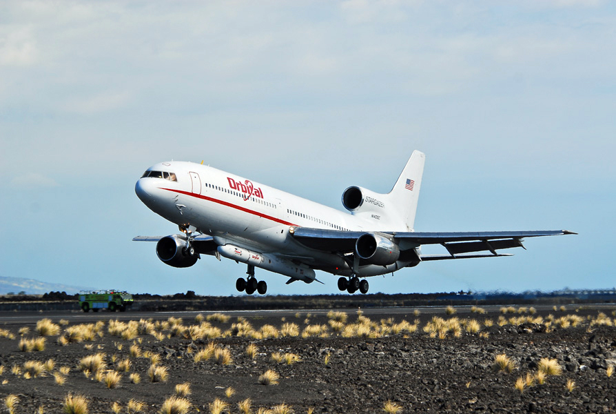 Orbital Sciences Corporation Sends Pegasus Rocket aloft aboard Stargazer L-1011 airplane