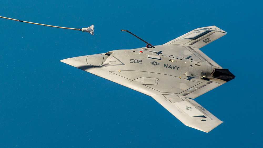 unmanned plane refueling in air