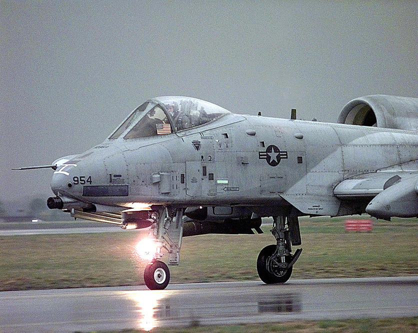 A-10 Thunderbolt on runway
