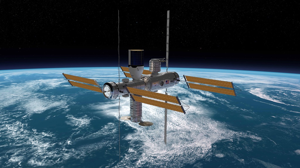 rendering of Space Station