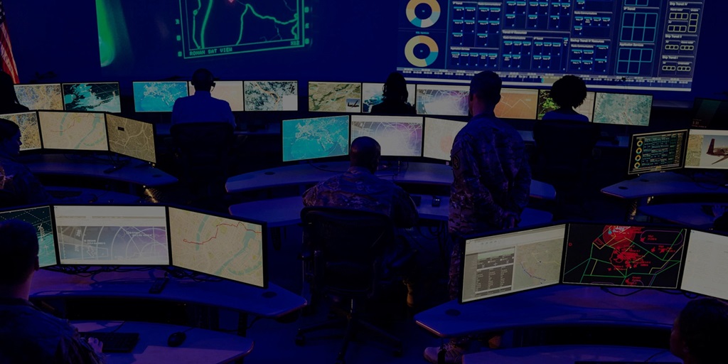 Soliders in control room