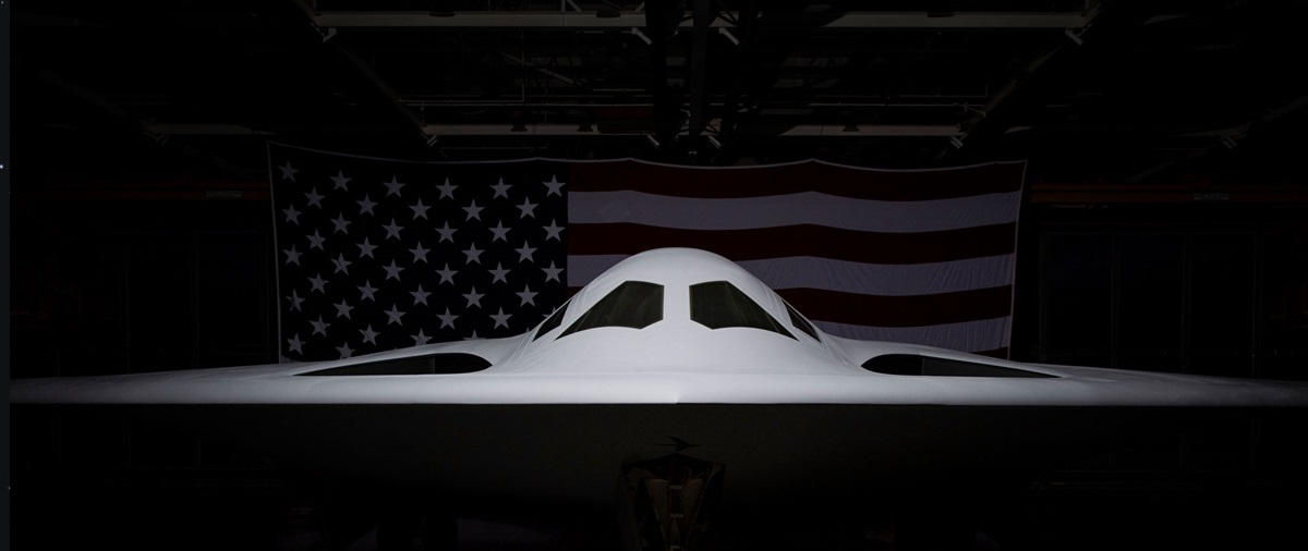 Northrop Grumman unveiled the B-21 Raider on Dec. 2, 2022 at the company’s facility in Palmdale, California.