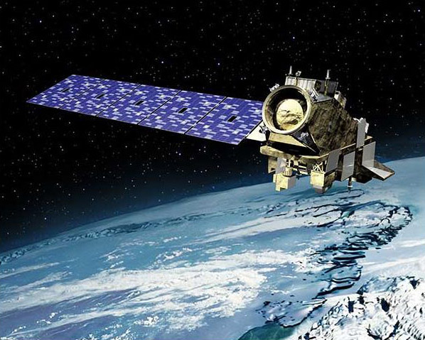 JPSS satellite above earth