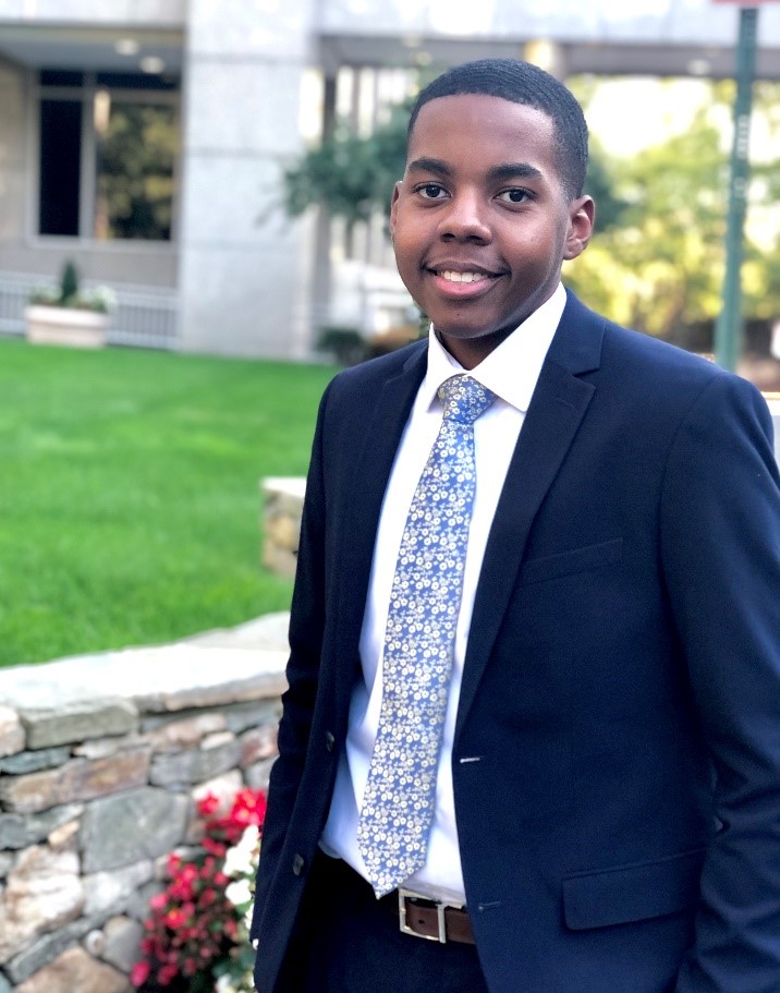 Young African American Male in business professional clothing 