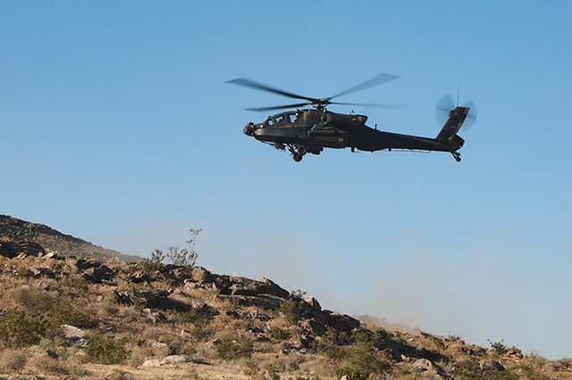 blackhawk helicopter in sky