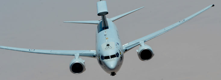 Multi-Role Electronically Scanned Array (MESA) Surveillance Radar on Boeing 737 Airborne Early Warning and Control (AEW&C) system