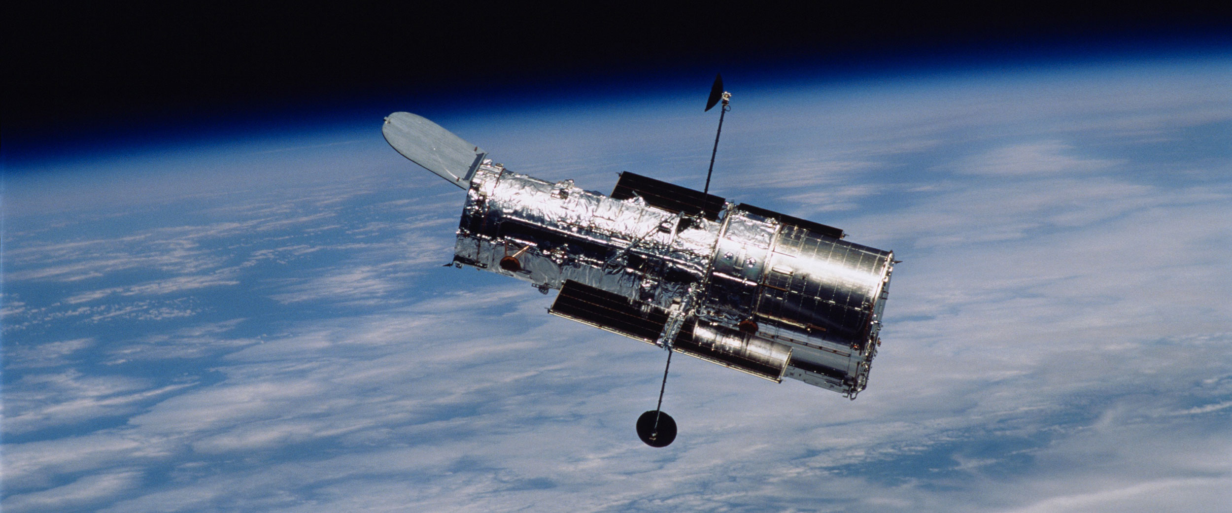 NASA's Hubble Space Telescope above earth