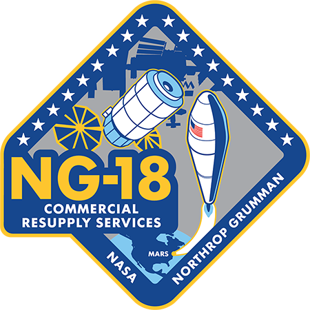 logo for the NG-18 Mission