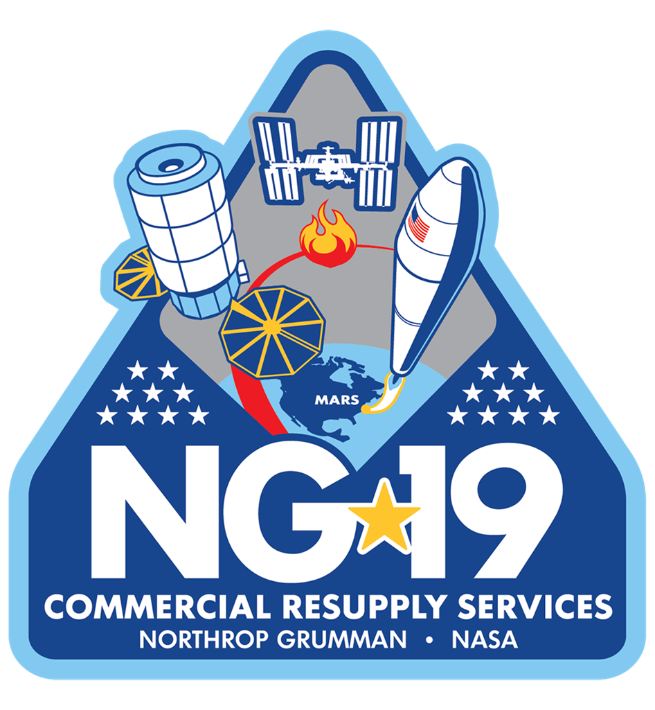 NASA Commercial Resupply Mission NG-19 patch