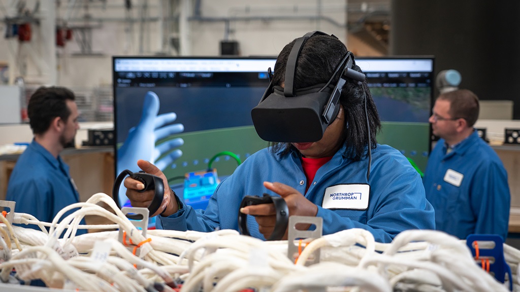 OmegA engineers use virtual reality to evaluate their computer aided designs. (January 2020)