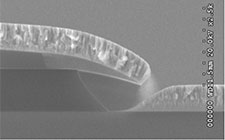 Sonoma Photonics - SEM image of Dual Layer Photoresist Lift-Off Profile