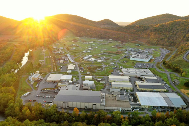Sunset in a countryside showing Northrop Grumman's Environmentally Friendly Facilities