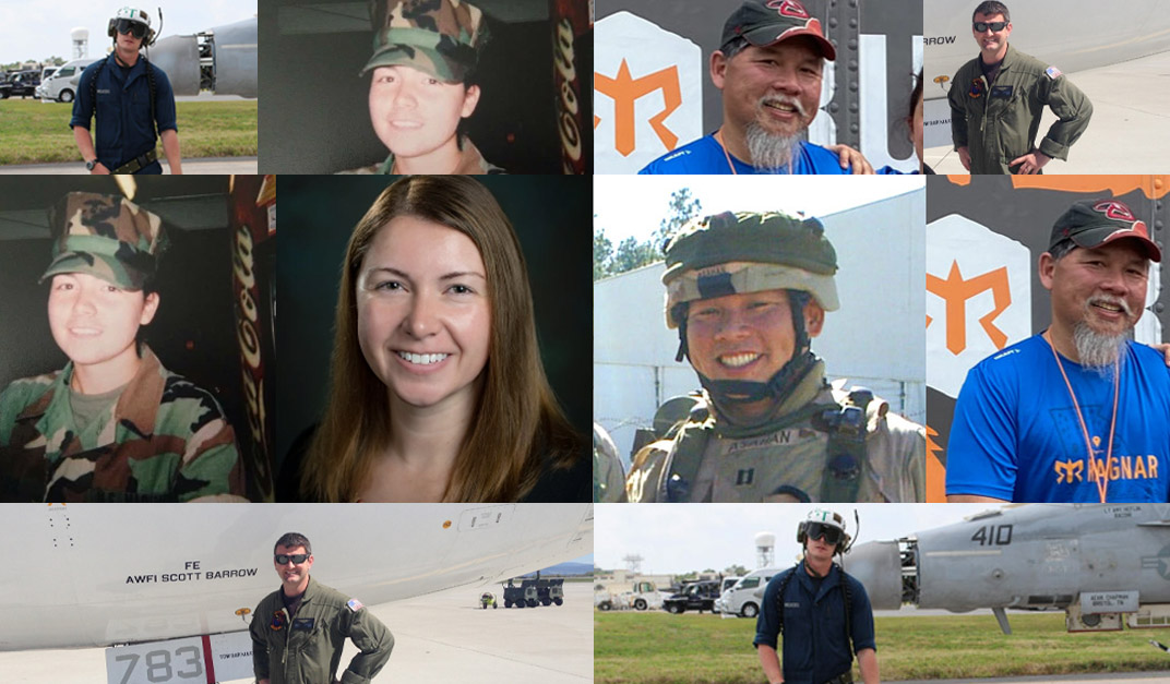 collage of various Veterans at work