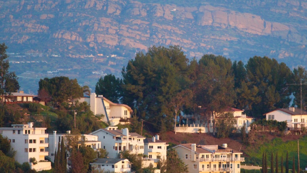 Mountain view from Woodland Hills California