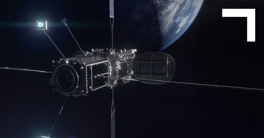 satellite servicing vehicle in space