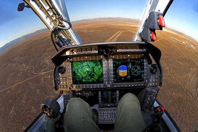 digital cockpit of helicopter