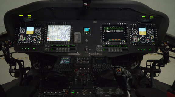 military helicopter cockpit